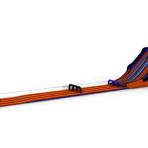 AQUA SLIDE 1000 3 PISTES AVEC GLISSE SUR MATELAS