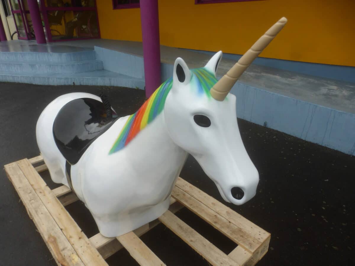 BALLON DE RUGBY AVEC DECORATION POUR RODEO MECANIQUE